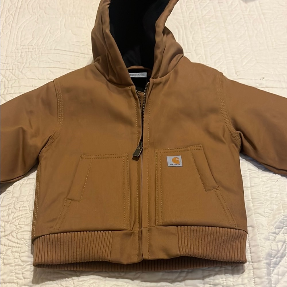 NWT Carhartt Tan Hooded Jacket